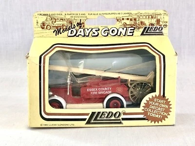 Lledo Models of Days Gone Fire Truck "Essex County Fire Brigade" Vintage 1983 - Image 1 of 4