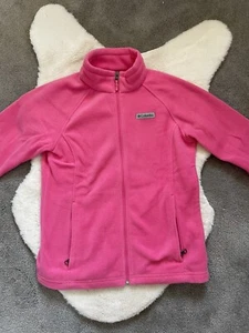 Columbia Youth Girls Pink Fleece Zip Up jacket, 14/16 - Picture 1 of 12