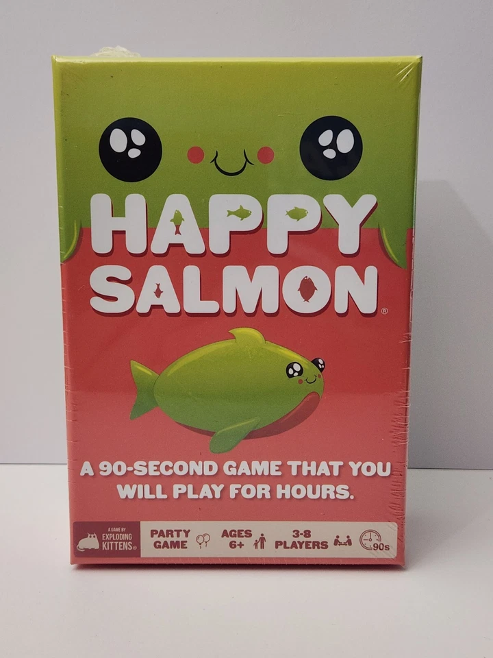 Happy Salmon 90 Second Party Card Game By Exploding Kittens 3-8 Players SEALED - Image 1 of 4