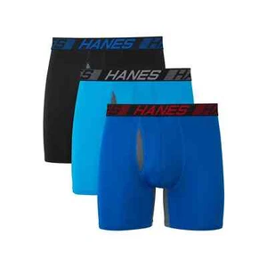 Men's Hanes Tagless Boxer Briefs X-Temp small (28-30") Regular Length 3 Pairs - Picture 1 of 4