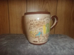 VINTAGE YOUR IN THE DOG HOUSE PAW COFFEE CUP - Picture 1 of 2