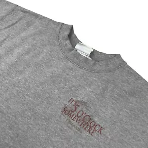 Margaritaville Men's "It's 5 O'Clock Somewhere" Pullover Sweatshirt Gray • Small - Picture 1 of 9