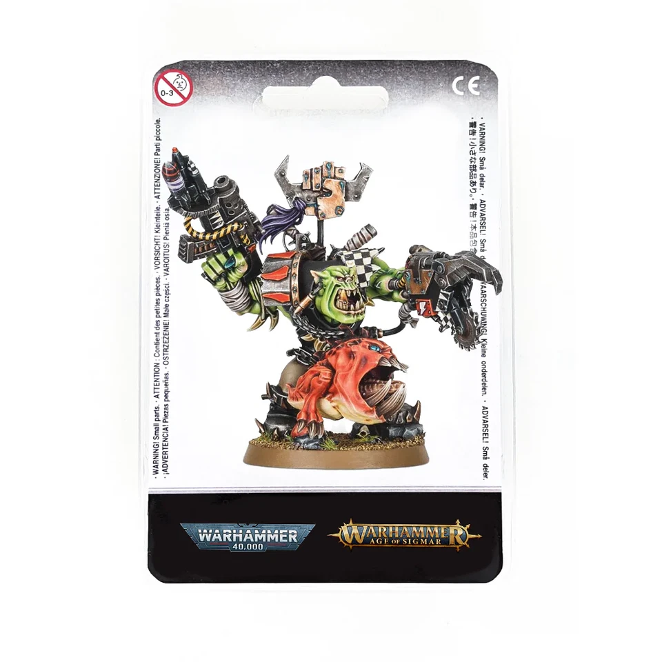 Warhammer 40k Ork Warboss con Attack Squig OBRAS Nuevo en BOx Foto 1 de 1