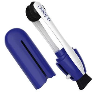 CarbonKlean Peeps Glasses Cleaner Carbon Microfiber Tech Injected Blue 1 Count - Picture 1 of 7