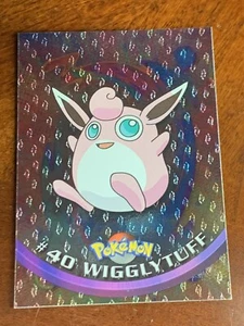 1999 Topps Pokemon TV #40 Wigglytuff Foil Flames KOSTENLOSER KOMBINIERTER VERSAND - Bild 1 von 2