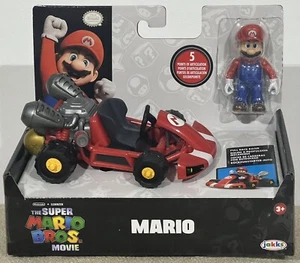 Super Mario Bros Movie 2,5 Zoll/6 cm Mario Figur mit Pull Back Racer Nintendo - Bild 1 von 7