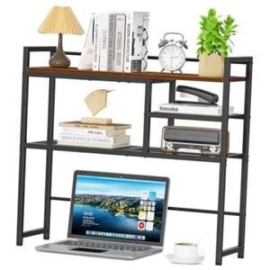 Desk Shelf, Desktop Organizer Shelf, Desk Hutch Dorm, Desktop 3-Tier 31.9" - Picture 1 of 8