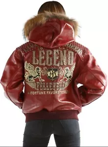 Female leather jacket embroidered - Picture 1 of 2