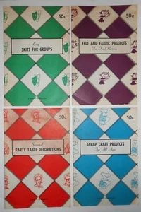 Lot of 4 Vintage Crafting Project Booklets 1961 Quality Publications - Picture 1 of 7