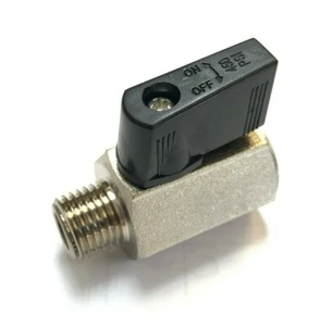 132BV ROLAIR MINI BALL VALVE 1/4" MALE PIPE X 1/4" FNPT 1/4" BALL VALVE - Picture 1 of 1