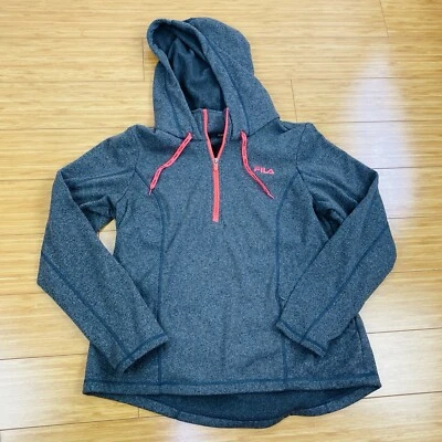 FILA Sport 1/2 Zip Pullover Hoodie Sweatshirt Sweater Gray Women's Size XL - Image 1 of 4