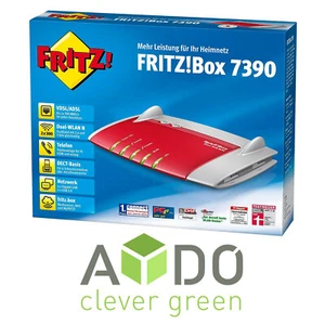 AVM FRITZBox 7390 RED EDITION VDSL DSL Modem Gigabit DECT WLAN REPEATER # - Bild 1 von 3