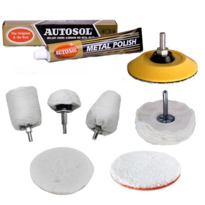 Brass Polishing Buffing Kit For Polishing Trays Candlesticks Fireside Tools etc - Image 1 of 4