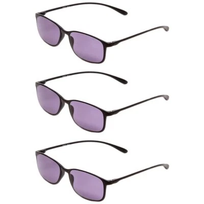 Calabria 720T Flexie Square Reading Sunglasses +2.25 Ebony (3pack) Men/Women Ben - Image 1 of 4