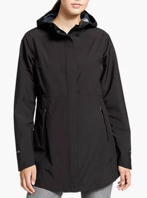 Eddie Bauer Women's RIPPAC Stretch Rain Parka NWT color Black Size X-Small - Image 1 of 2