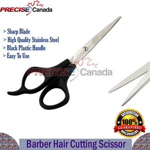 Professional GERMAN Barber Hair Cutting Scissors Shears Black Handle BTS-649 - Picture 1 of 3