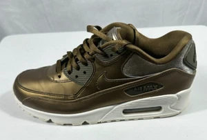 Womens NIKE AIR MAX 90 PRM Bronze Brown Trainers 896497-901 Women Size 8 - Picture 1 of 11