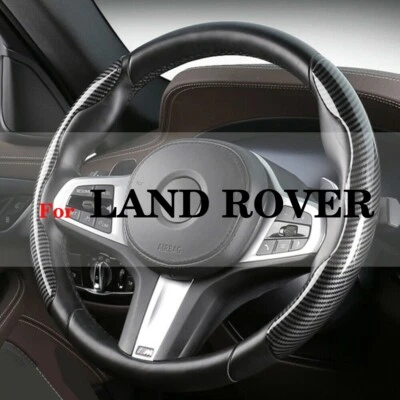 For Land Rover Car Auto Steering Wheel Cover Carbon Fiber Non-Slip Accessories - Image 1 of 4