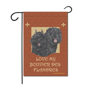 Bouvier Des Flandres Garden Flag Double Sided 12" X 17" - Picture 1 of 1
