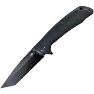 ABKT TAC Predator Linerlock Black G10 Folding D2 Steel Pocket Knife 026BL - Picture 1 of 4
