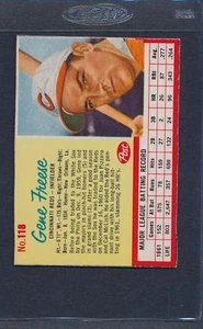 1962 Post Müsli #118 Gene Freese Reds EX/MT *646 - Bild 1 von 1