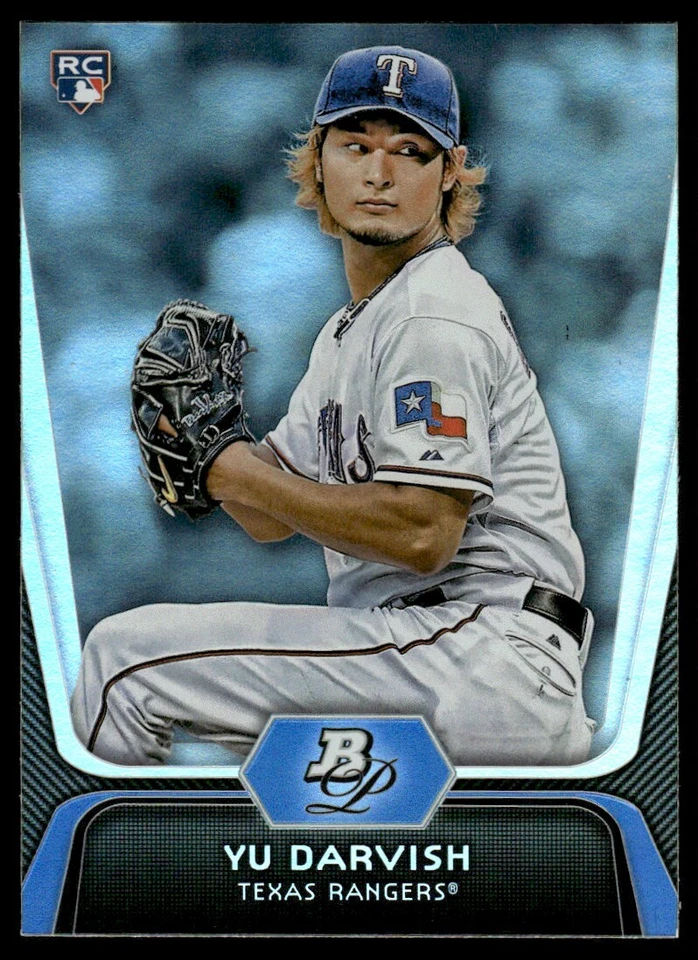 2012 Bowman Platinum Yu Darvish Rookie Texas Rangers #9 - Image 1 of 2