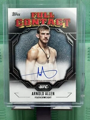 2024 Topps UFC Knockout Arnold Allen Full Contact Auto UFC On Card Auto - Image 1 of 2