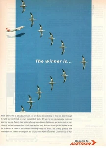 AUA AUSTRIAN AIRLINES 1992 Pubblicità 1 pagina originale Compagnia Aerea - Foto 1 di 1