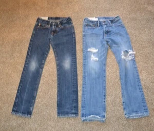 (2) Abercrombie Fitch kids jeans girls sz. 8 - Picture 1 of 13