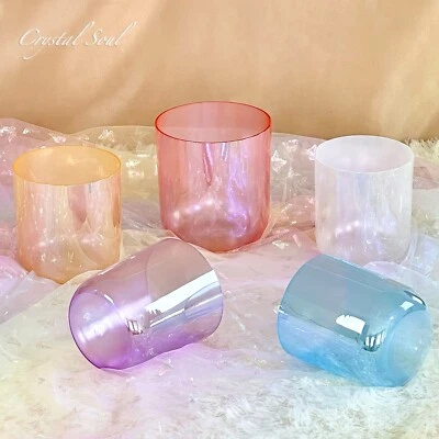 Crystal Soul Crystal Singing Bowl Five Elements Set 432Hz Customizable With Bag - Image 1 of 4