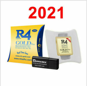 2021 R4 Gold Pro SDHC for 3DS NDS NDSLL Revolution Cartridge With USB Adapter