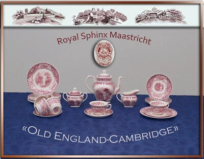 Kaffeeservice 6P. Old England-Cambridge Royal Sphinx  Holland teler tasse kanne - Bild 1 von 4