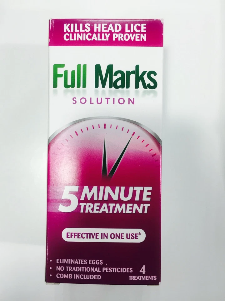 Full Marks 5 Minutes solution - 4 Treatments (200ml) for Head Lice  - Image 1 of 1