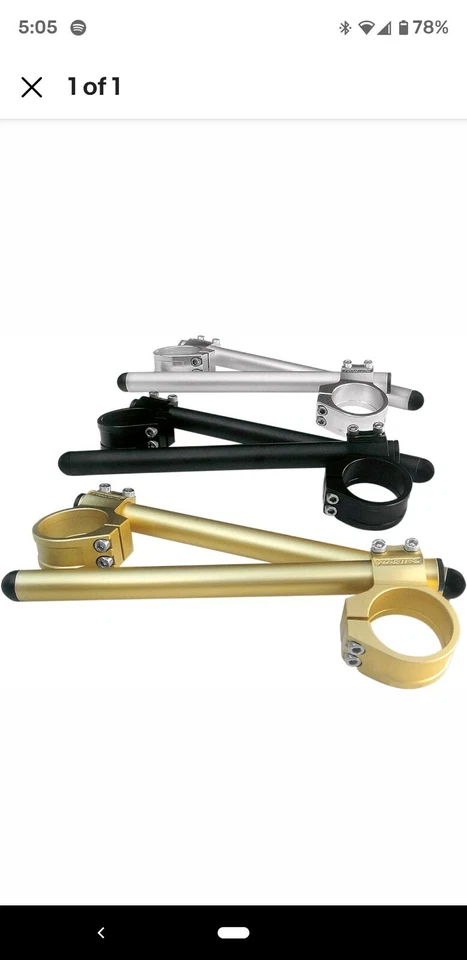 Clip-ons Vortex 7 grados negro 43 mm CL0043K Foto 1 de 4