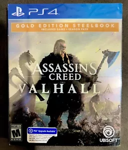 Assassin's Creed Valhalla Gold Edition Steelbook PS4 con aggiornamento PS5 disponibile* - Foto 1 di 3