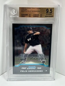 BCCG 9.5 2014 Bowman Draft Picks Chrome #BDP150 Felix Hernandez RC - Picture 1 of 2