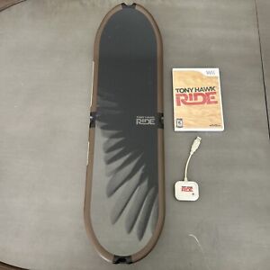 Tony Hawk Ride COMPLETE Bundle Nintendo Wii Game Skateboard DONGLE Manual