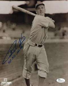 PIRATES Ralph Kiner signed STAT photo w/ HOF 1975 & 369 HRs AUTO JSA COA - Picture 1 of 2