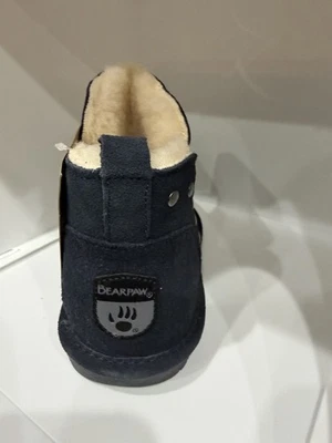 Новый с Ярлыками BEARPAW Annabelle синий овчины ботинки стриженный мех размер 9 женщин поскользнуться - Изображение 1 из 2