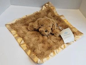 Cloud Island Welpe Hund Lovey Baby Sicherheitsdecke Satin Plüsch Wirbel flauschig braun - Bild 1 von 7