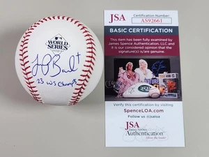 Joe Barlow Signed 2023 World Series Baseball JSA COA Texas Rangers 23 WS Champs - Picture 1 of 9