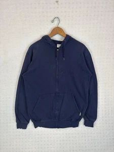 Vintage Carhartt Full Zip Hoodie Jacket Size Small Navy Faded Distressed - Bild 1 von 6