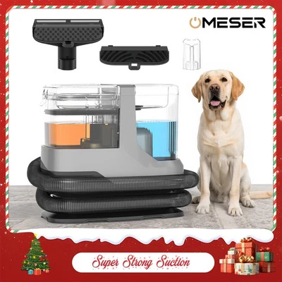 OMESER 15000Pa Dampf Tragbar Waschsauger Nass Sauger Teppich Polster Reiniger Dual Tank