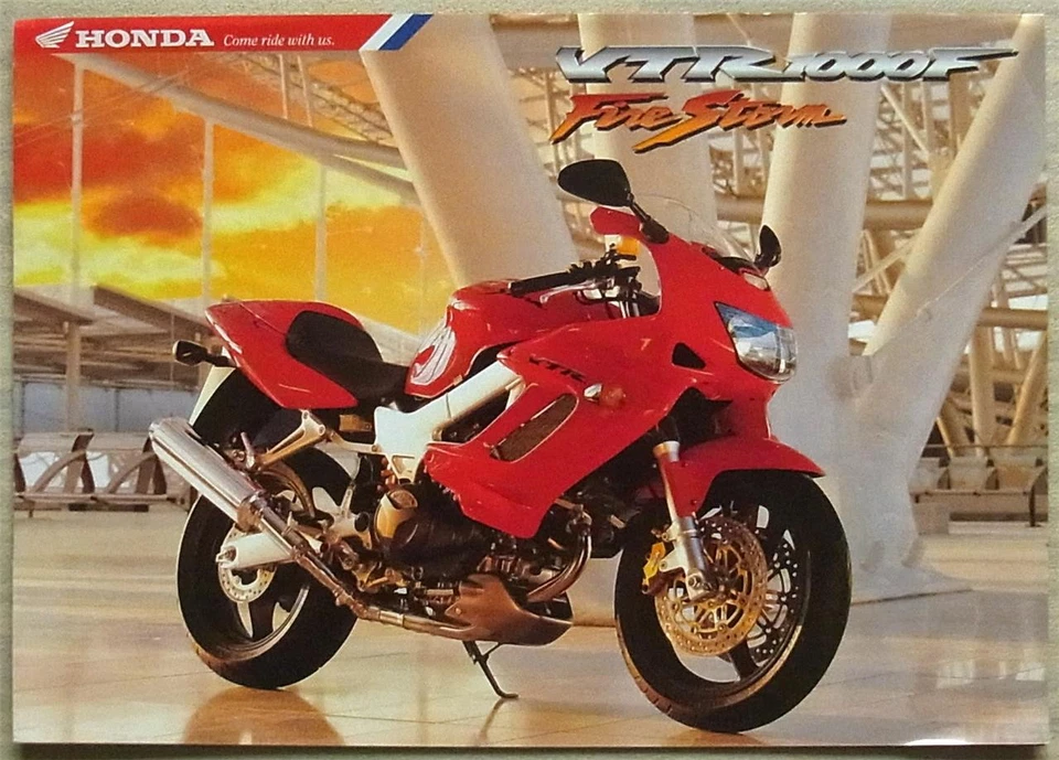 HONDA VTR1000F FIRESTORM MOTORCYCLE Sales Brochure Oct 1998 #BR9905 - Image 1 of 3
