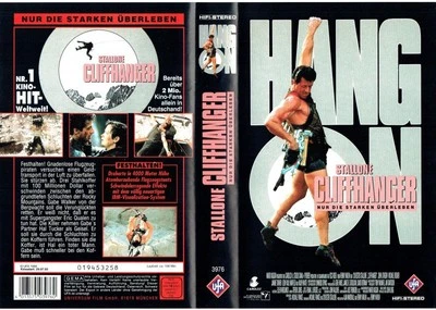 (FSK 18) VHS Videokassette -  Cliffhanger - Sylvester Stallone -  ungekürzt - Bild 1 von 3