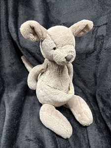 Jellycat London Kangaroo Plush Stuffed Animal Gray NO JOEY Kara 17” Soft Exclnt - Picture 1 of 8