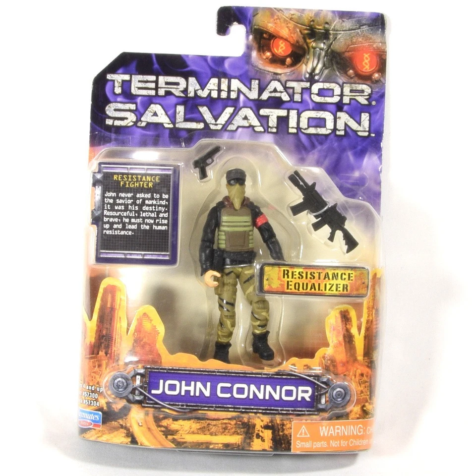 Figura de acción Playmates Terminator Salvation John Connor 2009 nueva en tarjeta Foto 1 de 1