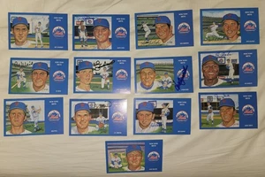 Lote de 12 postales RINI 1969 NEW YORK METS WS firmadas con autógrafo automático NY METS - Imagen 1 de 14