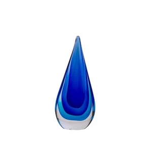 Hand-Blown Glass Decor - Murano-Style Glass Statue and Figurine, Blue - Picture 1 of 8