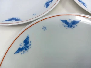 Patriotic Americana Lot 3 Noritake Japan Columbia Eagle 60s Decorative 6.25" - Picture 1 of 14